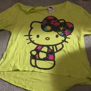 Hello Kitty Neon Yellow Tee